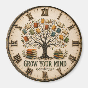 Grow Your Mind Book Reading Teacher Gift Magnet