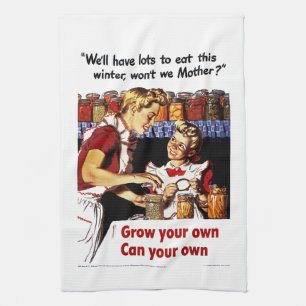 Grow Your Own - Can Your Own Tea Towel