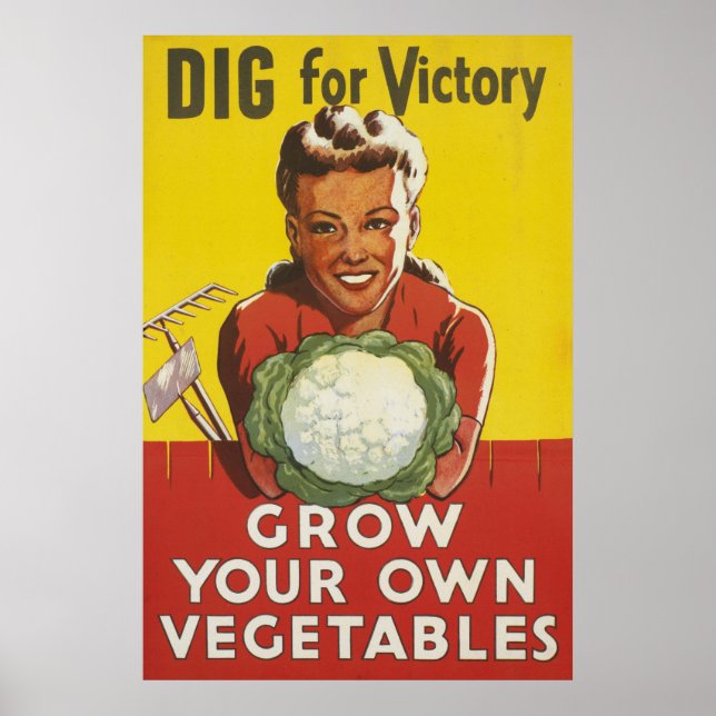 Grow Your  Own Food 24X36 WW1 Poster (Front)