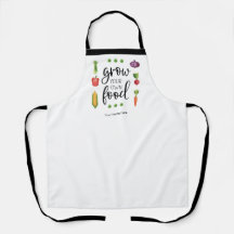 Grow Your Own Food Watercolor Personalised Garden