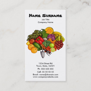 Grow Your Own (on white), business card