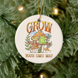 Grow Your Own Way Ceramic Tree Decoration