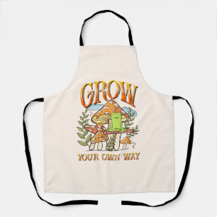 Grow Your Own Way – Meditating Frog & Mushroom Apron