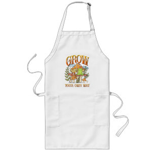 Grow Your Own Way – Meditating Frog & Mushroom Long Apron