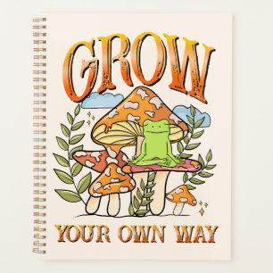 "Grow Your Own Way" Meditating Frog & Mushroom Planner