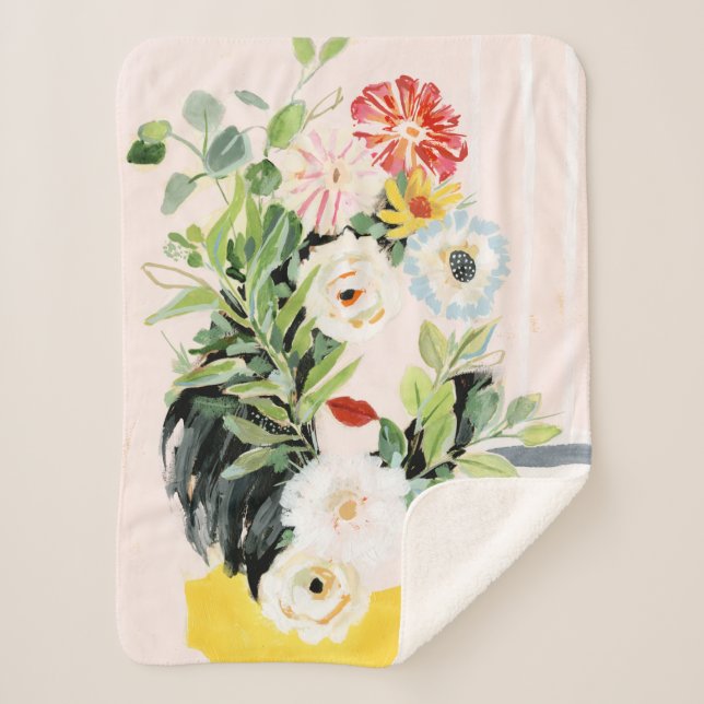 Grow Your Own Way Sherpa Blanket (Front)