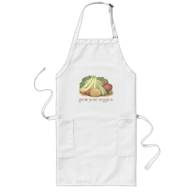 Grow Your Veggies Long Apron (Front)