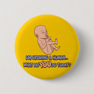Growing A Human Maternity 6 Cm Round Badge