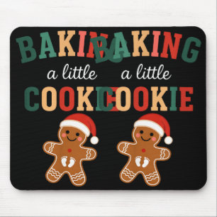 Growing A Little Cookie Maternity Xmas Funny Baby Mouse Mat