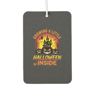 Growing a Little Halloween Inside Haunted Pumpkin Car Air Freshener