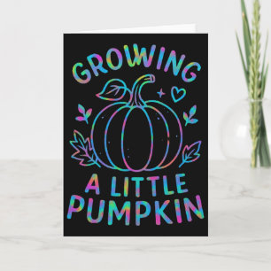 Growing A Little Pumpkin Fall Pregnancy Announceme Card