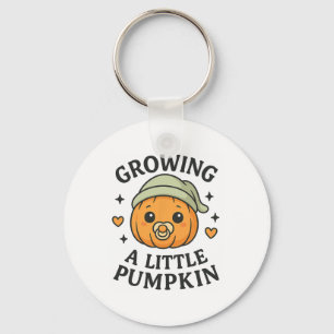 Growing A Little Pumpkin Fall Pregnancy Announceme Key Ring