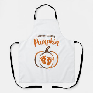 Growing a Little Pumpkin Funny Fall Apron