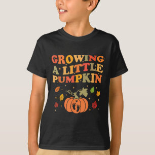 Growing A Little Pumpkin Halloween Pregnancy Annou T-Shirt