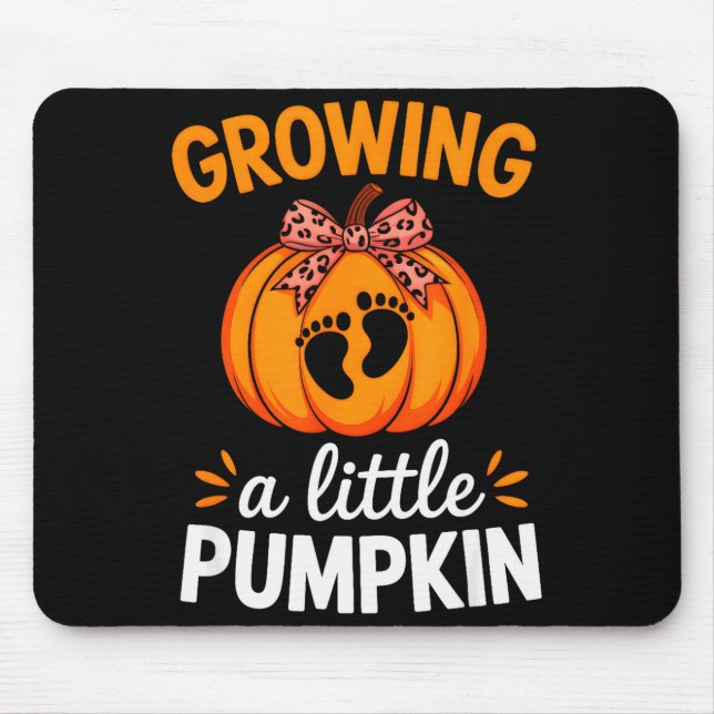 Growing A Little Pumpkin Maternity Thanksgiving Mo Mouse Mat (Front)