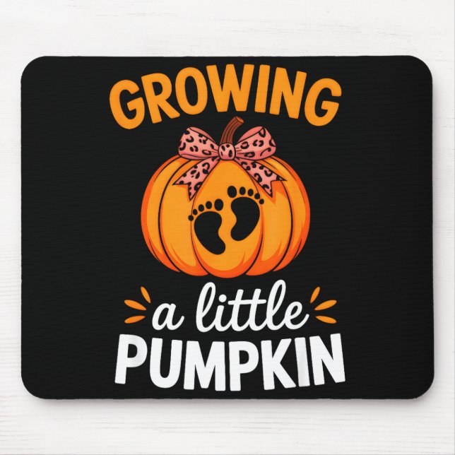 Growing A Little Pumpkin Maternity Thanksgiving Mo Mouse Mat (Front)