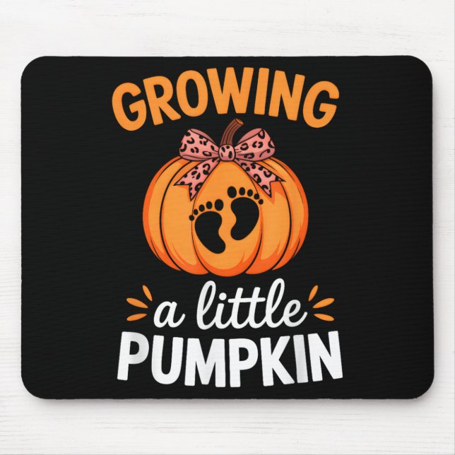 Growing A Little Pumpkin Maternity Thanksgiving Mo Mouse Mat (Front)