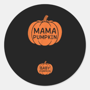 Growing A Little Pumpkin Thanksgiving Pregnancy Te Classic Round Sticker