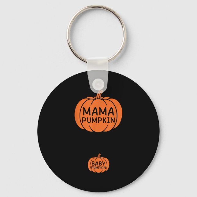 Growing A Little Pumpkin Thanksgiving Pregnancy Te Key Ring (Front)