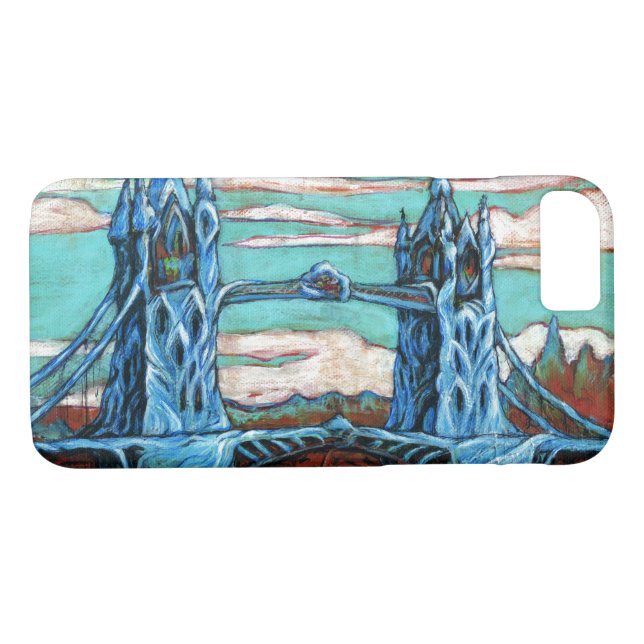 Growing Bridge in a fantasy city Case-Mate iPhone Case (Back (Horizontal))