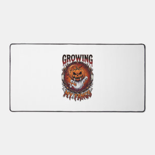Growing Fangs Vampire Pumpkin Ghost Bats Skulls Desk Mat