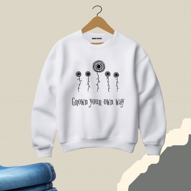 Growing flowers sweatshirt (Creator Uploaded)