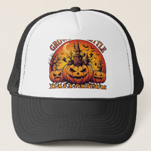 Growing Little Halloween Inside Pumpkins Haunted C Trucker Hat
