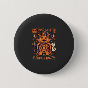 Growing Little Pumpkin Inside Halloween Pumpkins G 6 Cm Round Badge