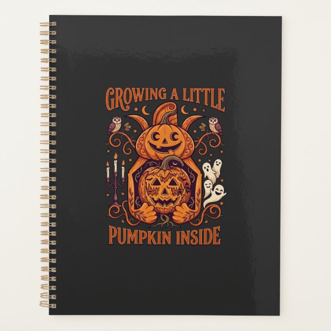Growing Little Pumpkin Inside Halloween Pumpkins G Planner (Front)