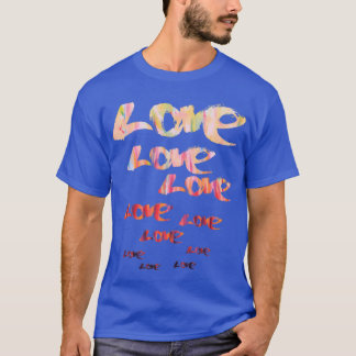Growing love lines novelty original patterns art T-Shirt