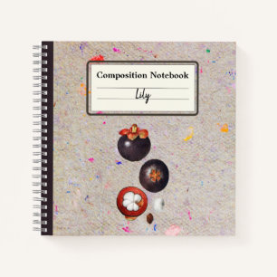 Growing Mangosteen Personalised Composition Notebook