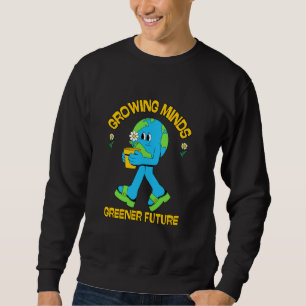 Growing Minds Greener Future Eco Friendly Kids Ear Sweatshirt