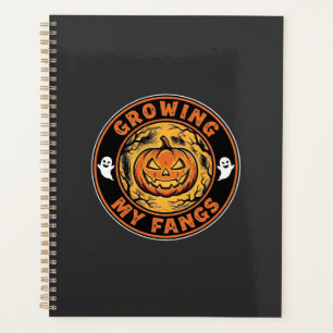 Growing My Fangs Halloween Pumpkin Ghost Design_1 Planner