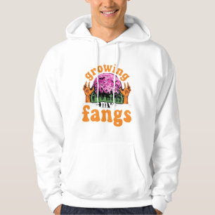 Growing My Fangs Halloween Vampire Design_1 Hoodie