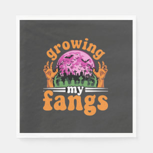 Growing My Fangs Halloween Vampire Design_1 Napkin