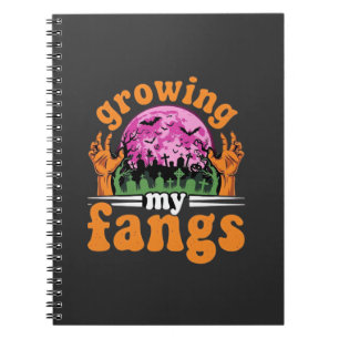 Growing My Fangs Halloween Vampire Design_1 Notebook