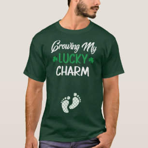 Growing My Lucky Charm Funny Saint Patrick's Day P T-Shirt