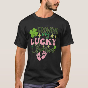 Growing My Lucky Charm St Patrick's Day Pregnancy T-Shirt