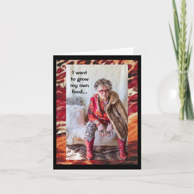 Growing My Own Food Card (Front)