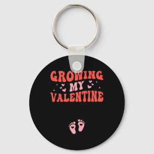 Growing My Valentine Pregnancy Announcement Valent Key Ring