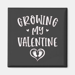 Growing My Valentine Pregnancy Mum To Be  Magnet