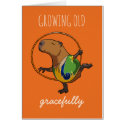 Growing Old Gracefully Capybara Gymnast Cartoon