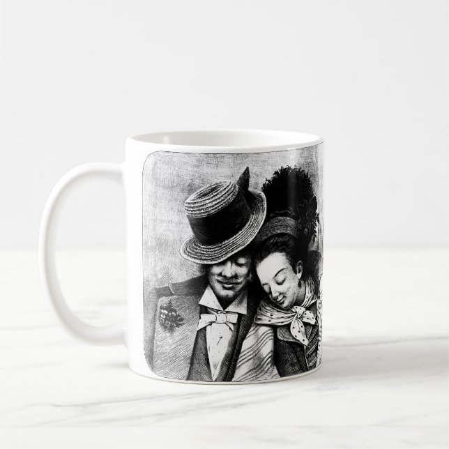 Growing Old Together Couple Love Romance art Coffee Mug (Left)