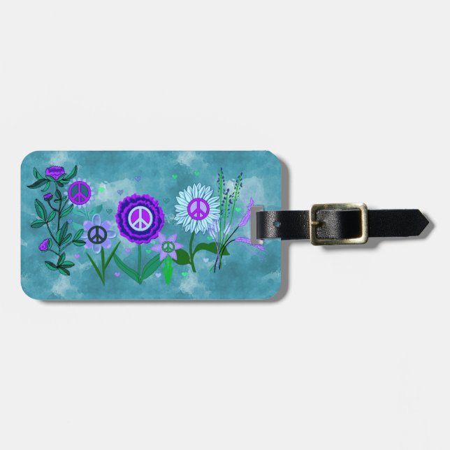 Growing Peace Luggage Tag (Front Horizontal)