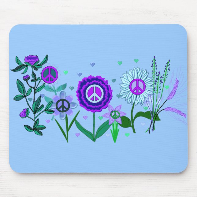 Growing Peace Mouse Mat (Front)