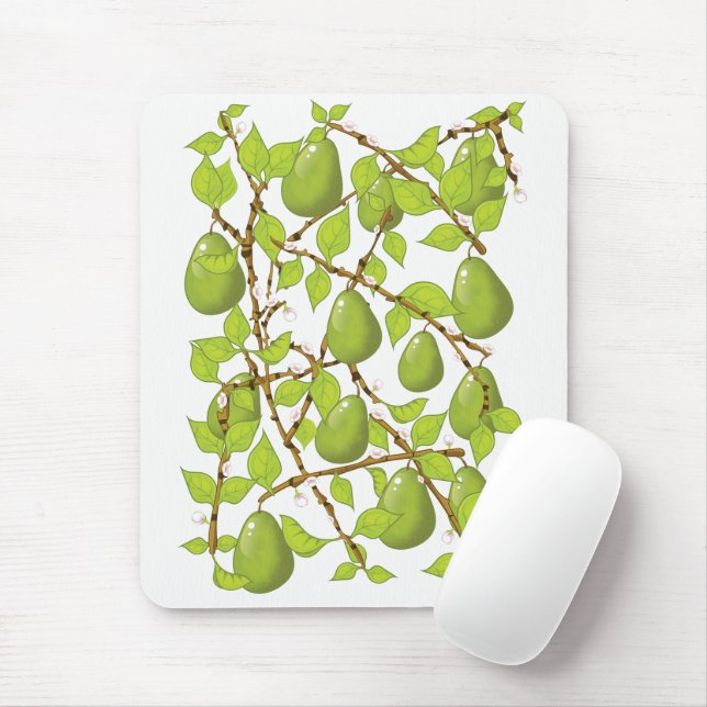 Growing Pears Mouse Mat (With Mouse)