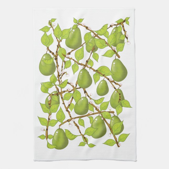 Growing Pears Tea Towel (Vertical)