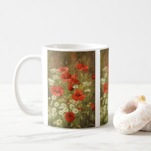 Growing Poppies and Daisies by Christensen  Coffee Mug