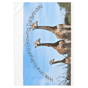 Growing Tall Safari Table Art Tablecloth