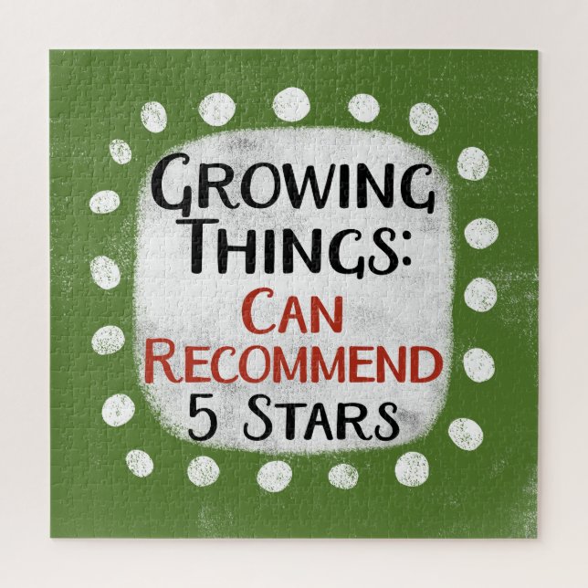 Growing Things Gardening Review Jigsaw Puzzle (Vertical)